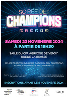 Soirée des Champions/23 Novembre 2024